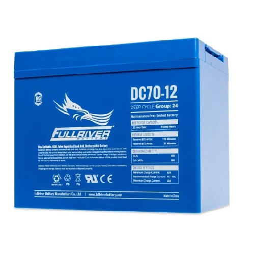 Ắc quy Fullriver DC70-12 (12V-70Ah)