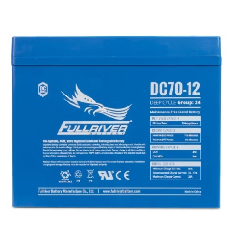 Ắc quy Fullriver DC70-12 (12V-70Ah)