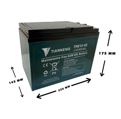 Ắc quy TianNeng TNE12-65(12v-65Ah)